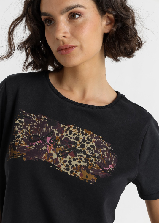 T-shirt à manches courtes Lois Jeans Volcano Graphic pour femme · Esthétique féminine