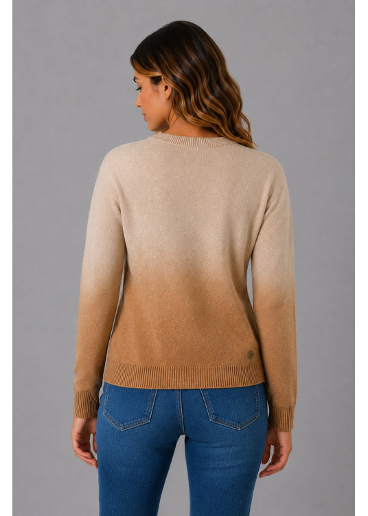 Pull Lois Jeans pour femme, col rond, finition dégradée · idéal pour le bureau et les loisirs | Noir