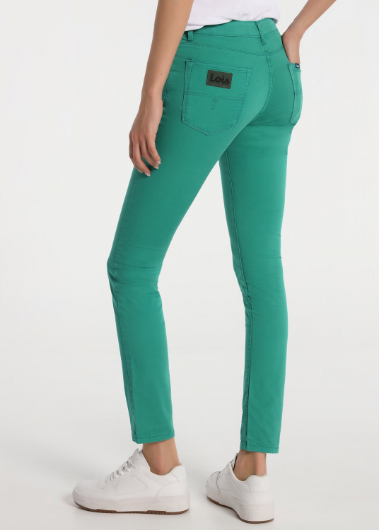 Pantalon Twill Couleur - Skinny Fit | Vert