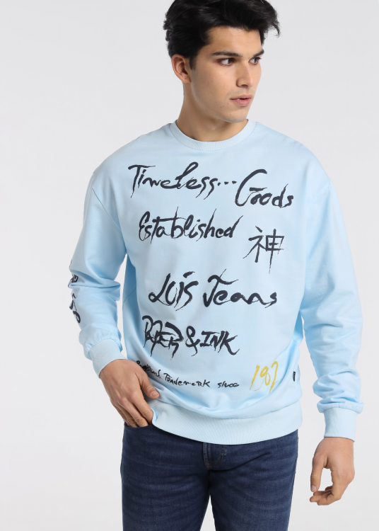 Sweatshirt Deep Dye Japanese Ink