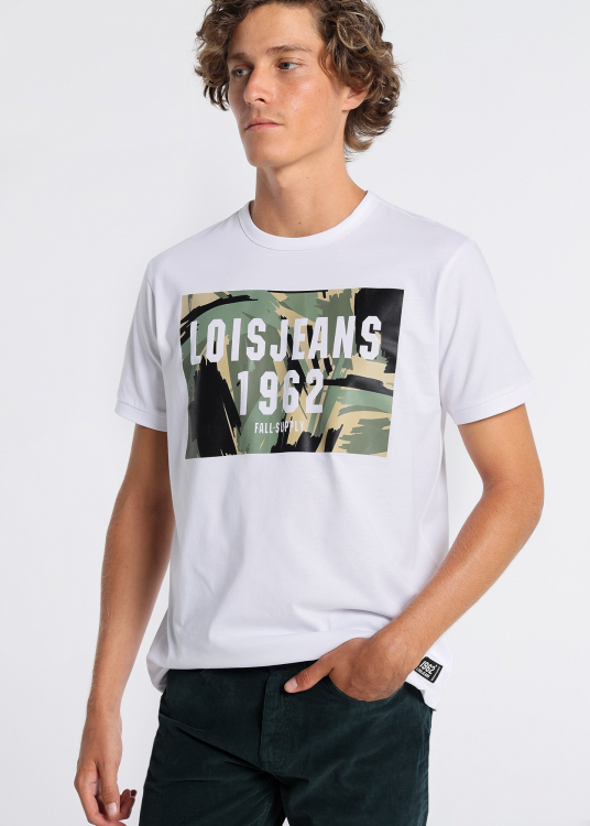 T-shirt graphique à manches courtes Chest Fall Supply | Blanc