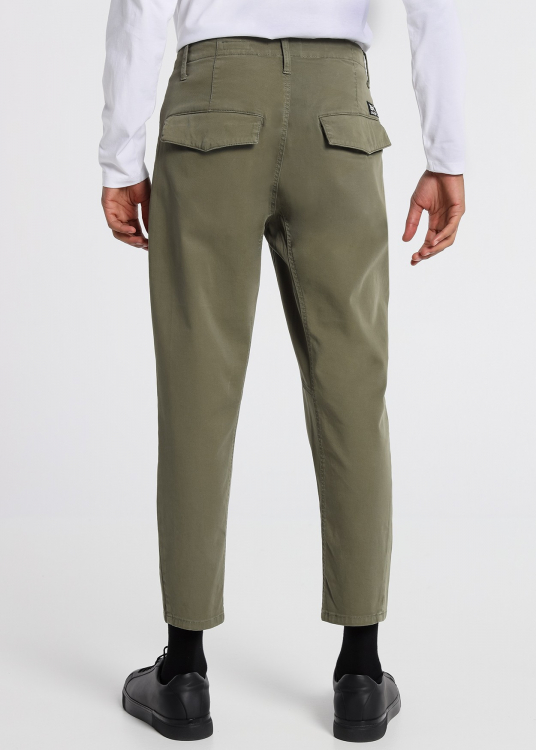 Pantalon Couleur Multipockets Zipper Fall Supply | Vert