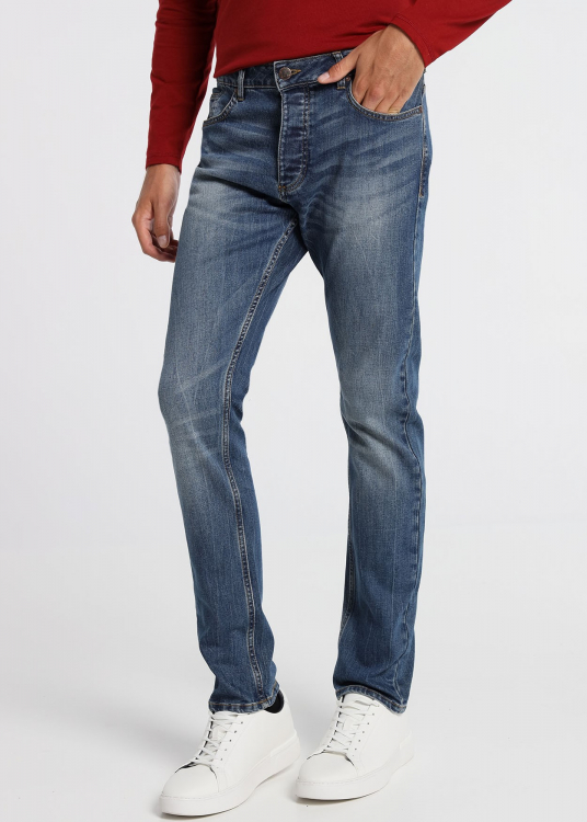 Jean Dark Blue Slim Fit Taille Moyenne | Jeans
