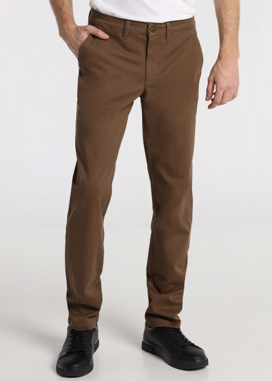 Pantalon Chino Twill - Regular Fit | Brun foncé
