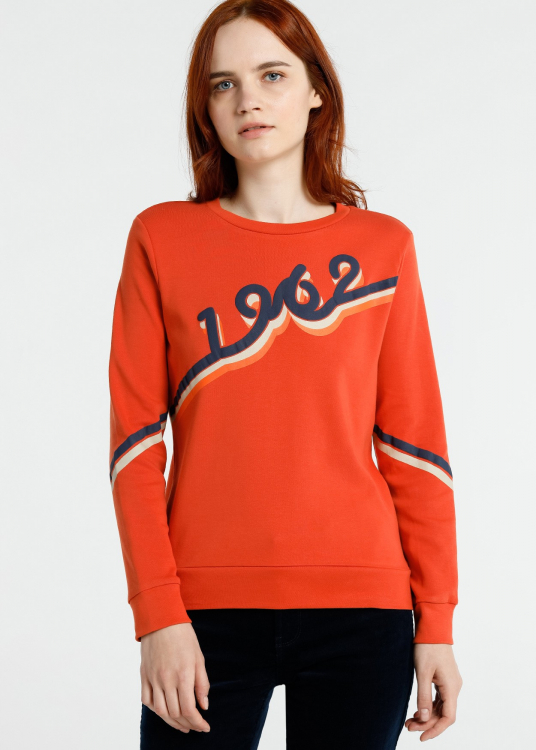 Sweat-shirt graphique 1962 | Orange