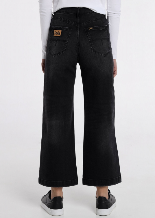 Jeans - Crop à jambe large Tall Box | Noir