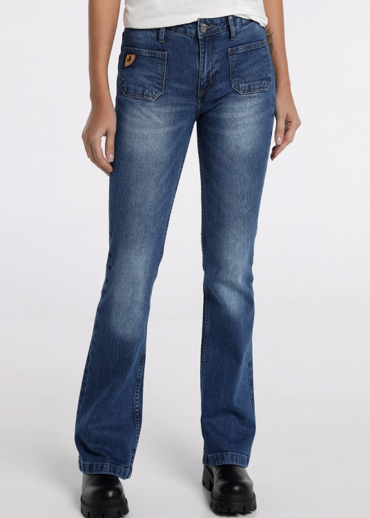 Jeans - Low Box - Straigh Boot | Bleu