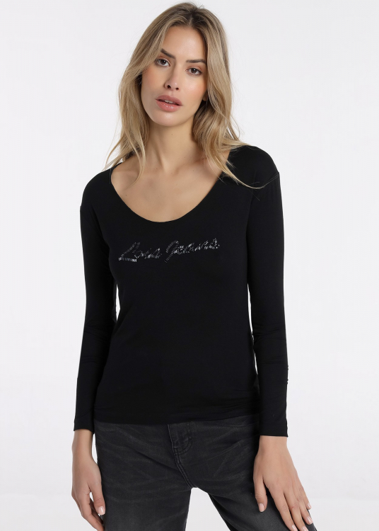 T-shirt à manches longues | Noir