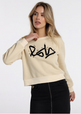 Pull - Col rond | Brun