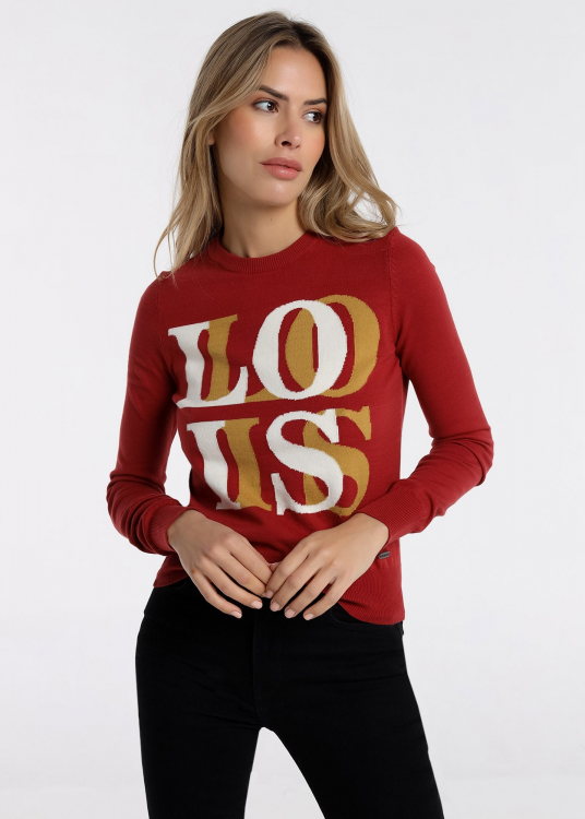 Pull - Col rond | Rouge