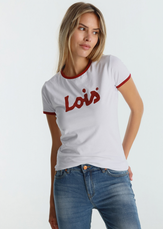 T-shirt Must-Have Basic Must Have Confort   | Blanc rouge