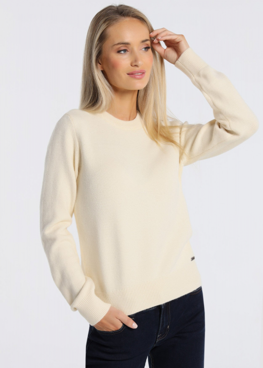 Pull - Col rond | Blanc