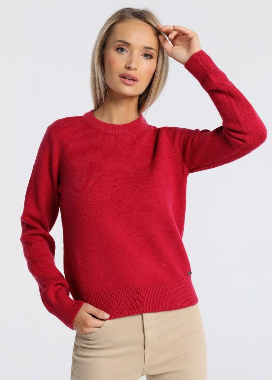 Pull - Col rond | Violet