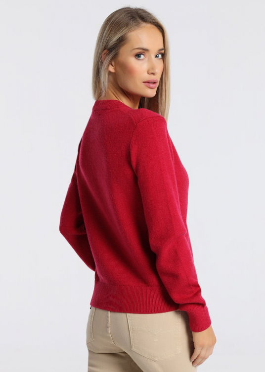 Pull - Col rond | Violet
