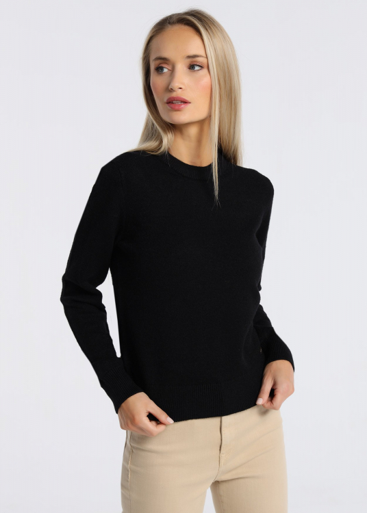 Pull - Col rond | Noir