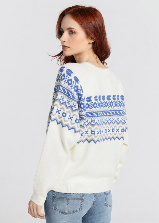 Pull - Col rond | Brun