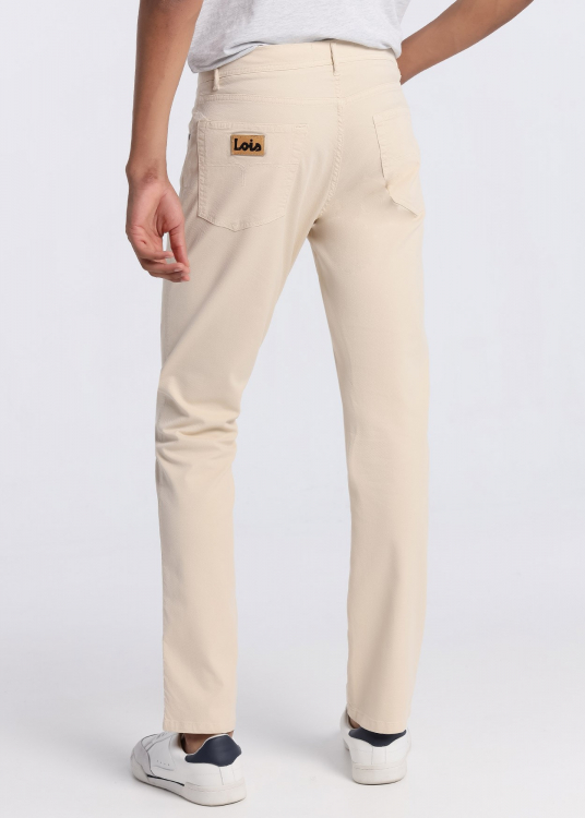 Pantalon de couleur | Boîte moyenne - Coupe régulière  | Beige