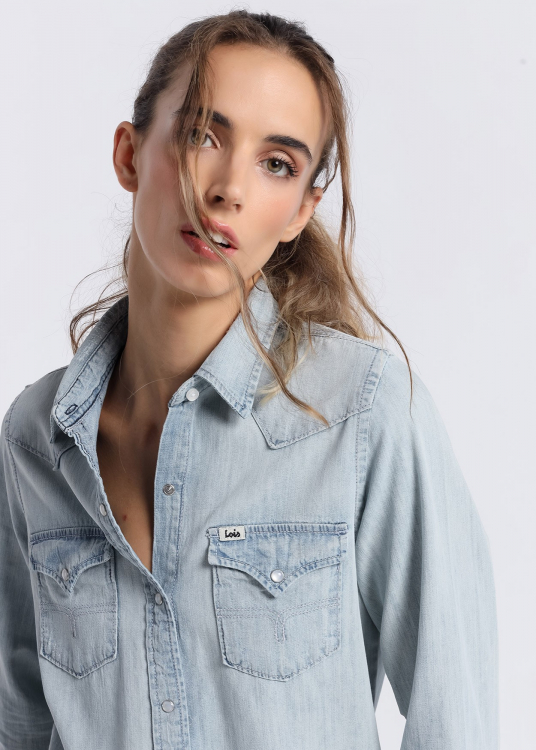 Chemise texane à manches longues