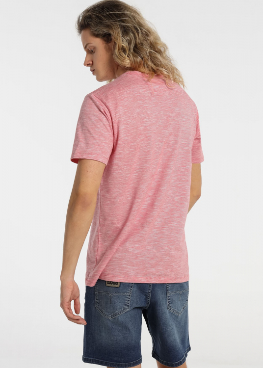 T-shirt Pin Stripe Logo Manches Courtes | Rouge