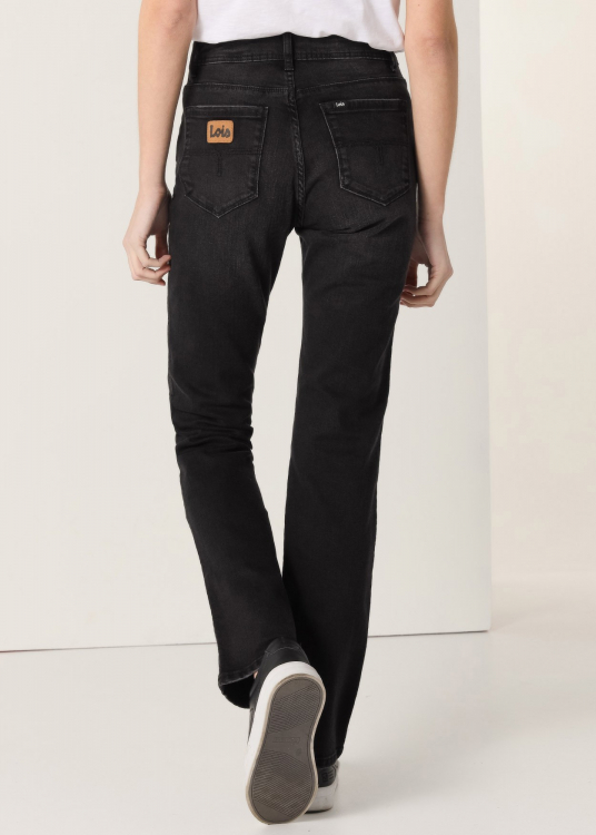 Jeans Straight Fit | Taille Basse | Taille en pouces | Noir
