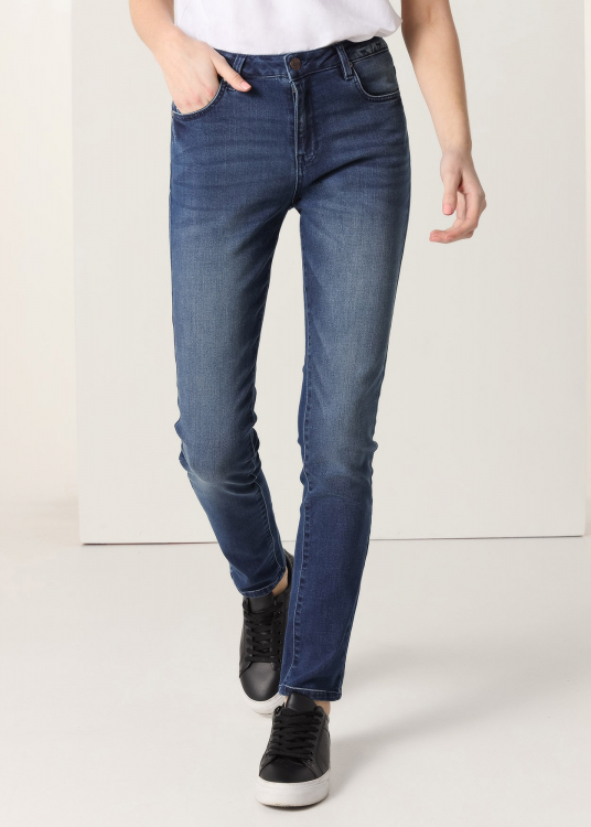 Jeans Taille base | Skinny Fit | Taille en pouces | Bleu