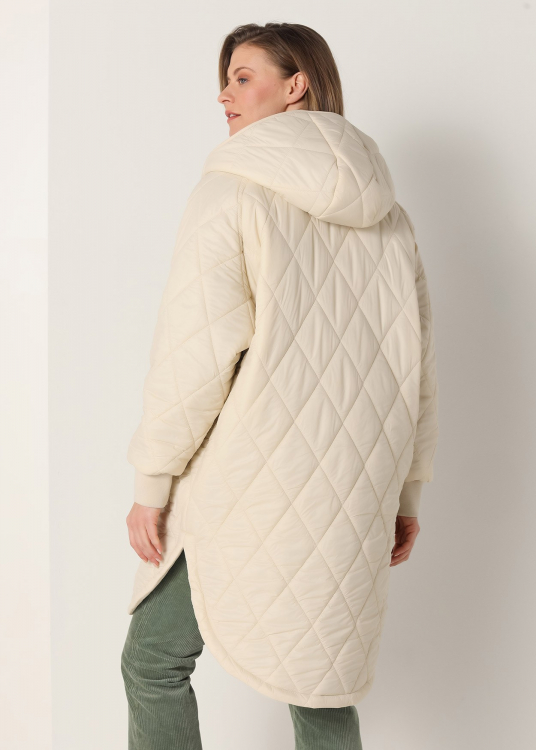 Manteau matelassé avec capuche | Blanc