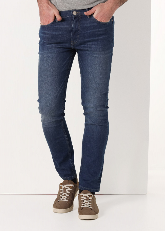 Jeans Slim Fit - Taille Moyenne | Taille en pouces | Bleu