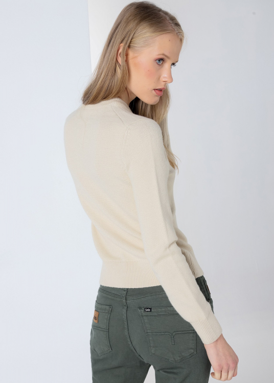 Pull - Col rond | Beige