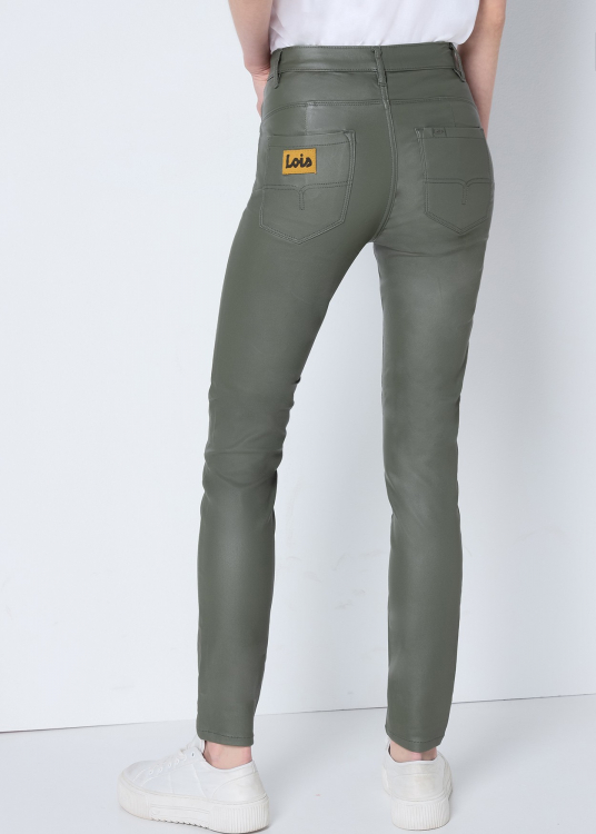 Jean couleur Push up Skinny Fit - Taille Basse | Taille en pouces | Vert
