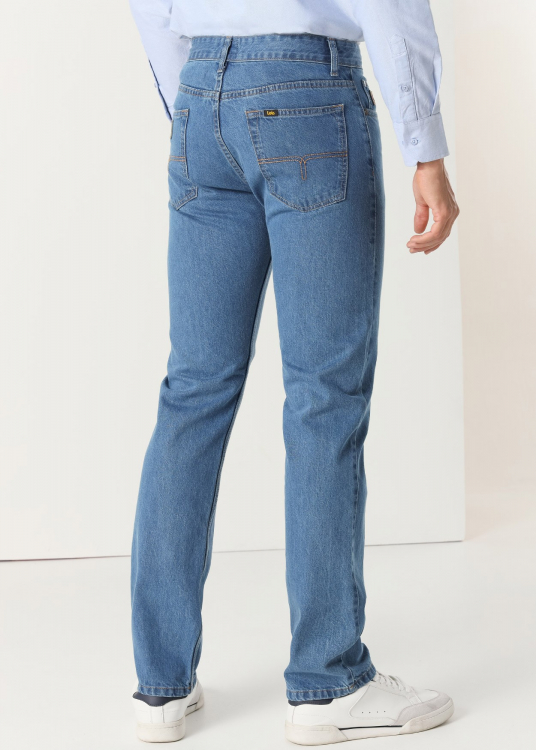 Pantalon en denim - Coupe droite |Tailles en pouces | Bleu