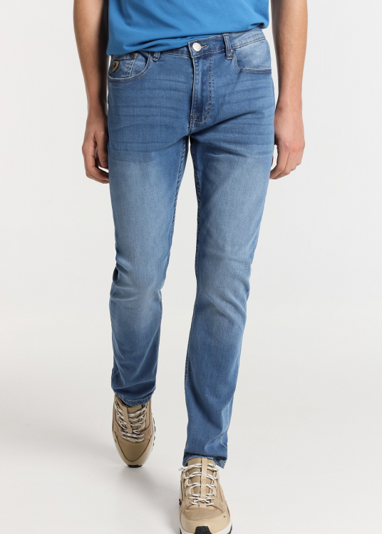 Jeans Coupe Slim - Taille Moyenne cinq poches |Tailles en pouces