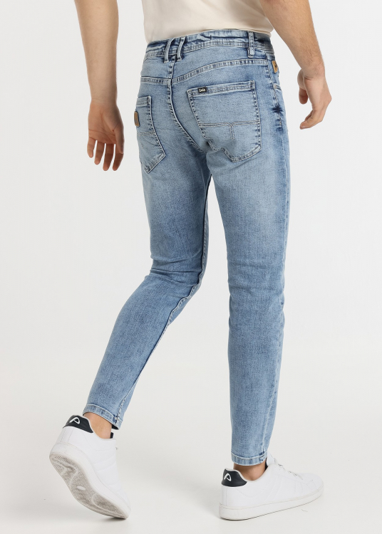 Jeans Coupe Skinny- Taille Moyenne lavage Médium |Tailles en pouces | Bleu