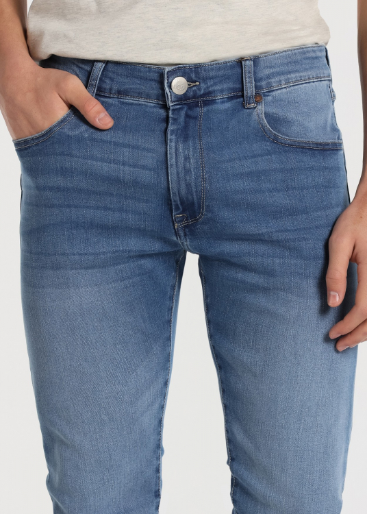 Jeans Coupe Skinny- Taille Moyenne  |Tailles en pouces | Bleu