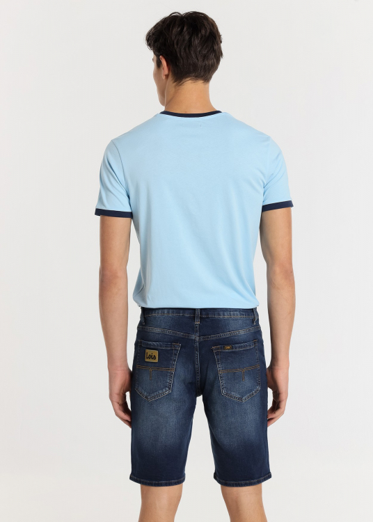 Bermuda Jean Coupe Slim - Taille Moyenne |Tailles en pouces | Bleu