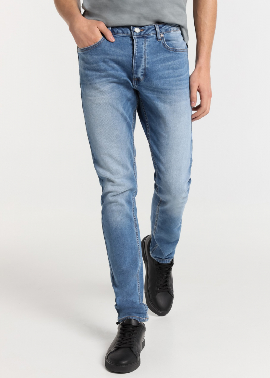 Jeans Coupe Slim - Taille Moyenne Lavage Médium |Tailles en pouces