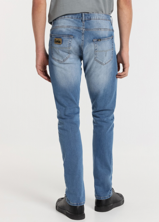 Jeans Coupe Slim - Taille Moyenne Lavage Médium |Tailles en pouces | Bleu