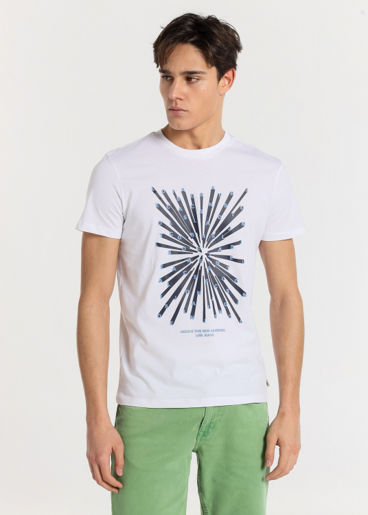 T-Shirt manche courte Graphique Adventure | Blanc