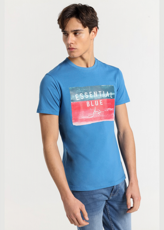 T-Shirt manche courte Graphique Blue