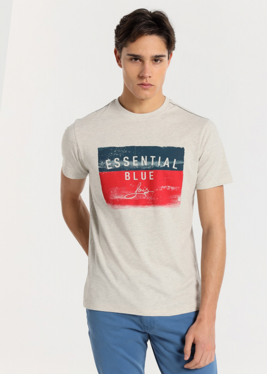 T-Shirt manche courte Graphique Blue | Gris