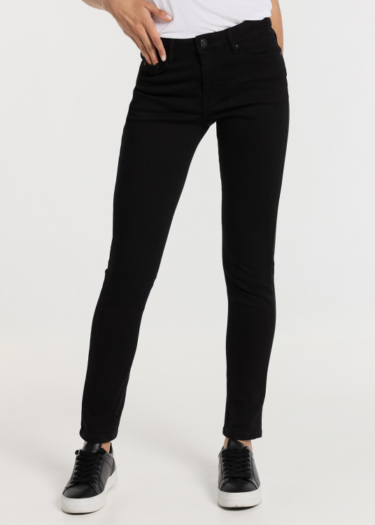 Jeans Coupe Skinny- Taille basse ultra black |Tailles en pouces | Noir