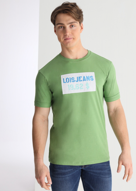 T-Shirt manche courte Brodé patch | Vert