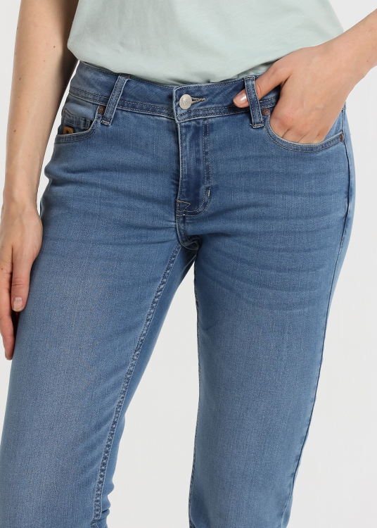 Jeans Coupe Slim - Taille basse towel denim |Tailles en pouces