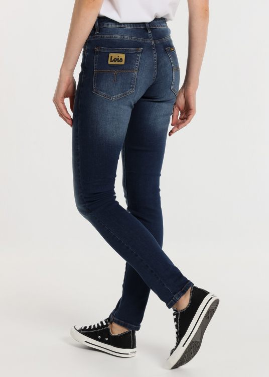Jeans Coupe Skinny- Taille basse  |Tailles en pouces | Bleu