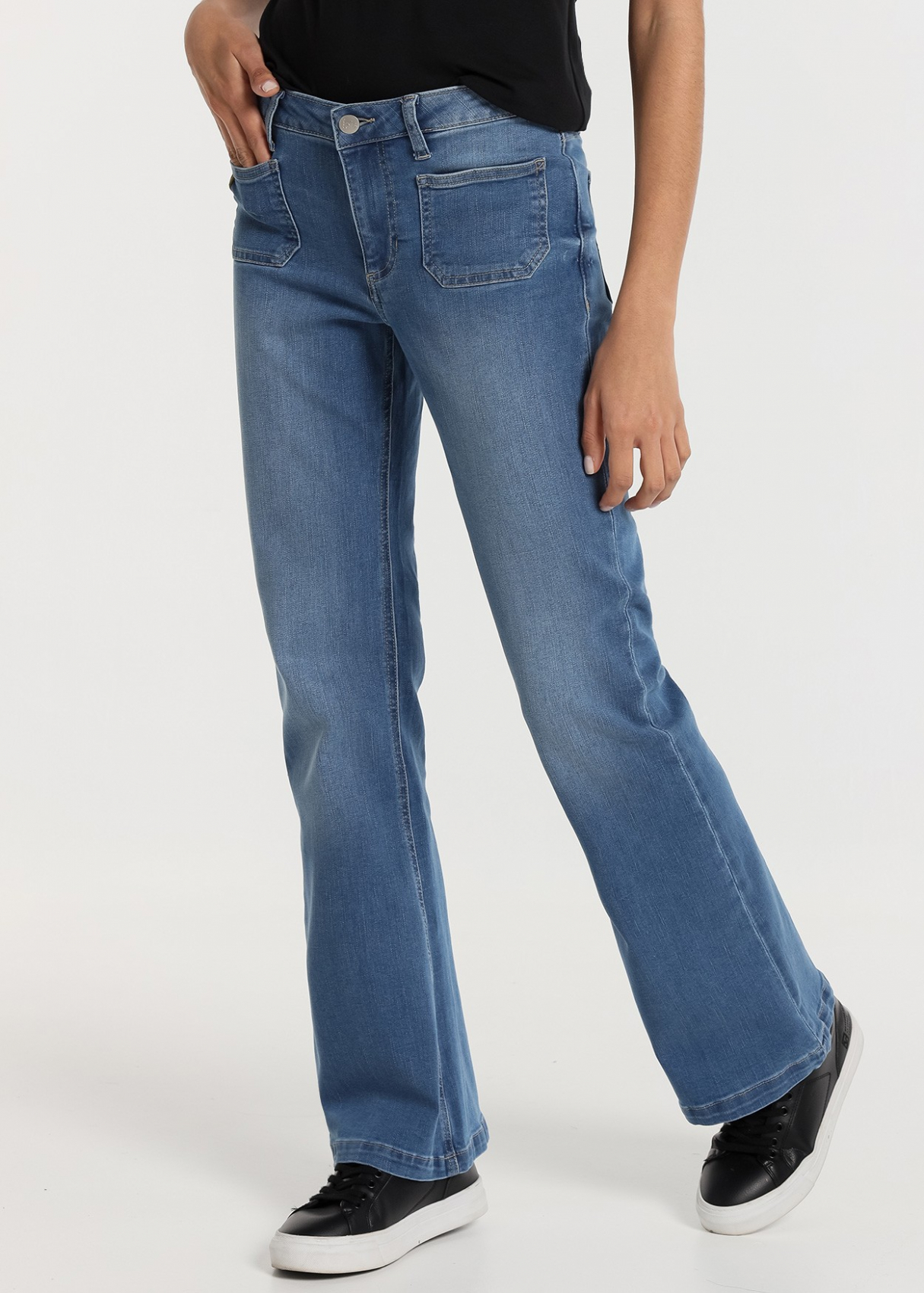 Jeans straight boot - Taille basse towel Denim |Tailles en pouces