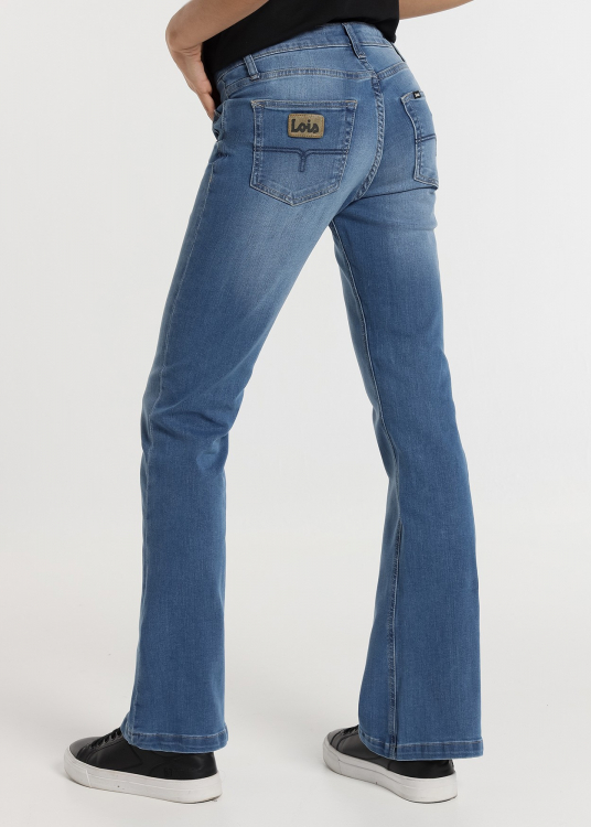 Jeans straight boot - Taille basse towel Denim |Tailles en pouces | Bleu