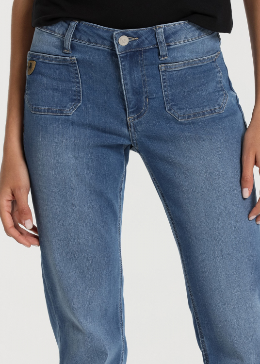 Jeans straight boot - Taille basse towel Denim |Tailles en pouces