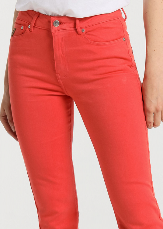 Pantalon Coloré  push up évasé - Taille Moyenne 5 poches  |Tailles en pouces