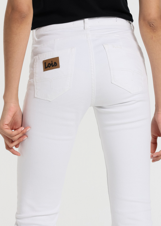 Pantalon Coloré  push up évasé - Taille Moyenne 5 poches  |Tailles en pouces