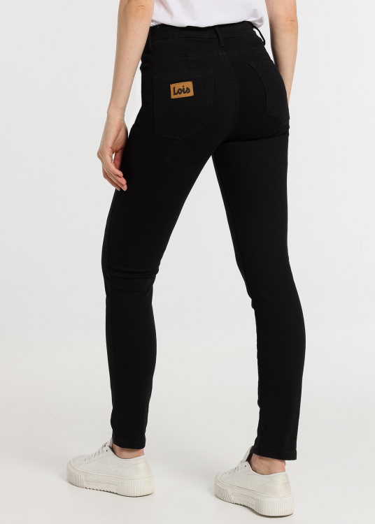 Jeans push up Coupe Skinny-  Taille basse ultra black |Tailles en pouces | Noir