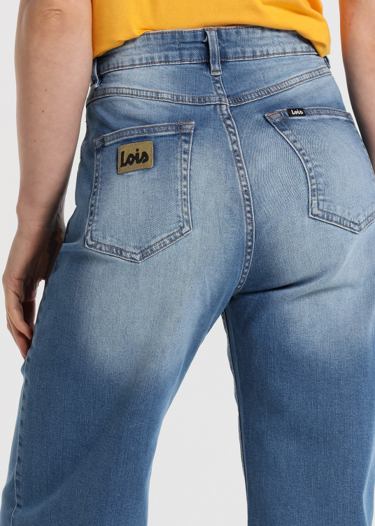 Jeans Coupe Droite wide crop - Taille haute |Tailles en pouces